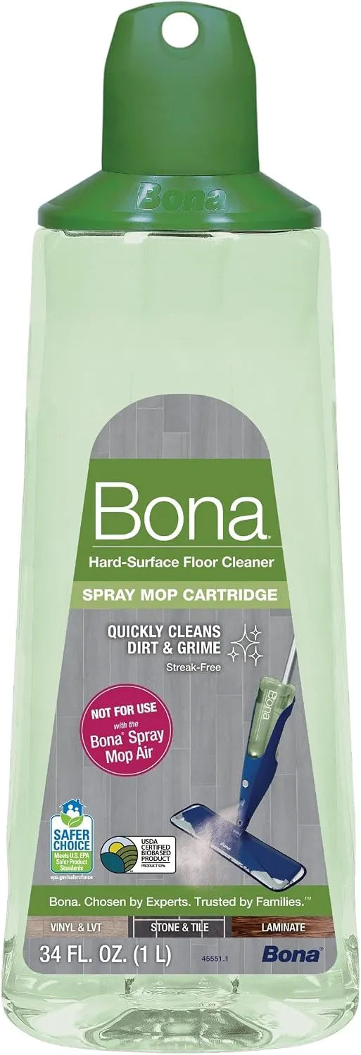 Bona Multi-Surface Hard Floor Cleaner Spray Mop Cartridge - 34 fl oz