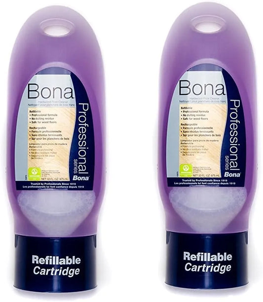 Bona Pro Series Hardwood Floor Cleaner - 34 oz Refill Cartridge [Pack of 2]