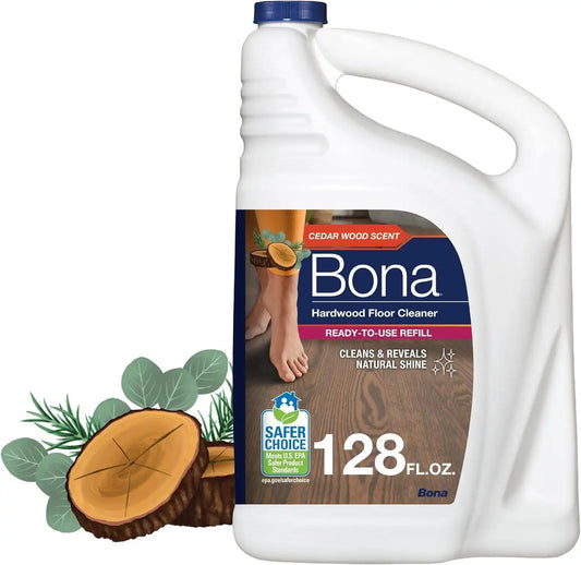 Bona Hardwood Floor Cleaner Refill - 128 fl oz - Cedar Wood Scent