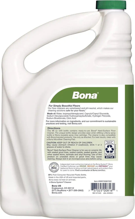 Bona Multi-Surface Floor Cleaner Refill - 96 fl oz - Unscented