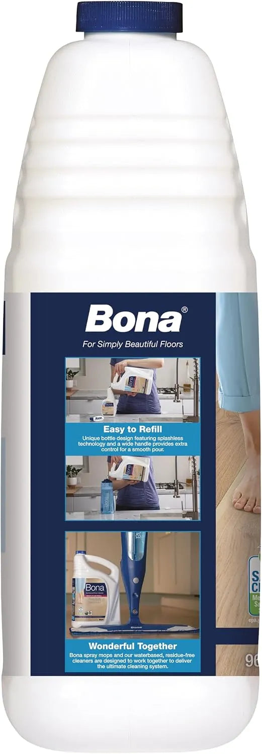 Bona Hardwood Floor Cleaner Refill - 96 fl oz - Unscented